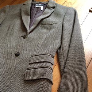 Salvatore Ferragamo Skirt Suit Wool Vintage Brown